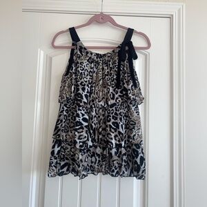 Women’s leopard blouse NWT size small petite